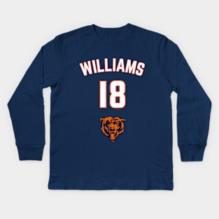 Caleb Williams Chicago Bears 18 Kids Long Sleeve T-Shirt